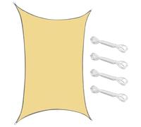 Pare-soleil d'extérieur pour terrasse avec protection contre la pluie, grand voile d'ombrage de jardin et couverture portable idéal pour les piscines, les barbecues, les voyages en camping et toutes
