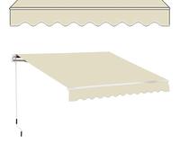 Pare-soleil d'extérieur rétractable - 12,7 x 3,8 cm - 12,7 x 2,5 cm - Imperméable - Pour terrasse et balcon - Pour terrasse, fenêtre, porte, jardin