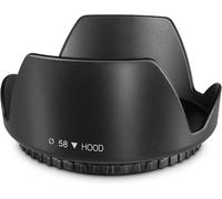 Pare-Soleil D'Objectif 58 Mm Capuche D'Objectif 58 Cm Pare-Soleil Tulipe Compatible Avec Canon, Nikon, Etc. Convient Pour 58 Mm[GOP6253456]