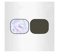 Pare-Soleil Électrostatique pour Vitres Latérales Voiture Rideaux 4 Couches Anti-éblouissement UV Protection Automatique Couverture Pare-Brise Voiture(Laser Rear 2pcs)