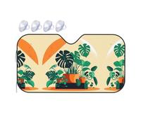 Pare-soleil en bambou avec motif tortue de dessin animé. Il ne prend pas trop de place et protège l'environnement à l'intérieur de la voiture.