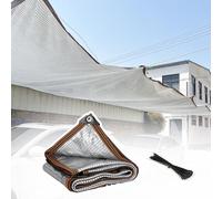 Pare-soleil en feuille d'aluminium réfléchissante avec œillets - Protection UV pour pergola, terrasse, jardin, cour (6 x 12 m)