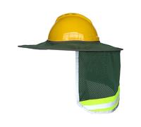 Pare-soleil en maille avec haute visibilité, réfléchissant, respirant, protection UV, cou pour casques durs