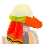 Pare-soleil en maille haute visibilité - Cache-cou de sécurité réfléchissant pour chapeaux durs, bouclier de refroidissement léger | Équipement de protection du lieu de travail pour construction de