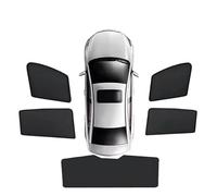 Pare-Soleil en Maille pour Voiture pour Jeep pour Renegade 2015-2023, Rideau bloquant la lumière, Protection de confidentialité Pare-Soleil Intérieur Visières(5pcs Sunshades)