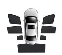 Pare-Soleil en Maille pour Voiture pour Jeep pour Renegade 2015-2023, Rideau bloquant la lumière, Protection de confidentialité Pare-Soleil Intérieur Visières(7PCS)