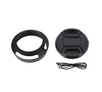 Pare-Soleil en métal Noir 43mm avec Capuchon d'objectif en Plastique pour Accessoire de Photographie Leica