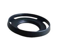 Pare-Soleil en métal Noir et Argent Compatible avec l'objectif Olympus 14-42 EZ/EP5/EPL7/EM10 II - 37 mm(Black)