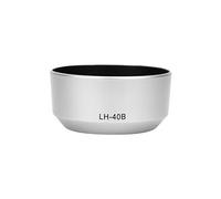 pare-soleil en plastique portable LH-40B pour Olympus M.ZUIKO 45mm f1.8 - argent