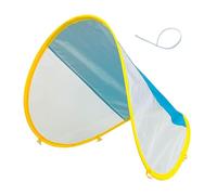 Pare-soleil ergonomique pour piscine - Amovible - Protection contre les UV - Accessoire de natation pour voyage en plein air - 93 x 52 cm - Tissu polyester argenté