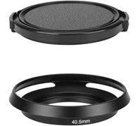 Pare-soleil et bouchon d'objectif en métal 40,5 mm compatibles avec Sony Alpha A6600 A6400 A6300 A6000 Kit E-mount objectif 16-50 mm,pour objectif Nikon 1 Nikkor 10-30 mm (lot de 1 + 1)