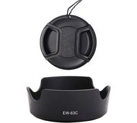 Pare-soleil EW-63C et bouchon d'objectif 58 mm pour objectif Canon EF-S 18-55 mm f/3.5-5.6,objectif EF-S 18-55 mm f/4-5.6 sur appareil photo T8i T7i 90D 80D 77D