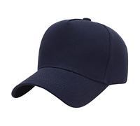 Pare-soleil extérieur Chapeau de baseball Casquette de baseball pour homme et femme Couleur unie Extension Visière pour voiture, bleu marine, Taille unique