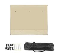 Pare-Soleil Façade Avant pour Camping Car 2,7x2,4m avec Moustiquaire pour Guide 7mm, Protection UPF 50+ Toile Occultante Universelle pour Stores Voile Occultation Déperlante avec Accessoires Montage