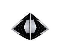 Pare-Soleil fenêtre 2008-2017 pour F&ord pour Fiesta MK7 MK7.5 Couvercle Lunette Latérale Arrière Persiennes Bouches D’aération(Noir Brillant)