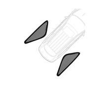 Pare Soleil Fenêtre Voiture pour Passat pour B8 2015-2023 Rideau De Pare-Brise Avant Pare-Soleil De Voiture Bouclier Pare-Soleil De Fenêtre Latérale Cache Soleil Voiture(Triangular Windows)