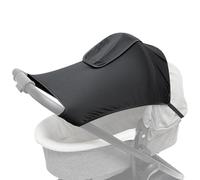 Pare-soleil for poussette - Protection contre la pluie et les UV | Convient aux poussettes, sièges auto et poussettes | Panneau en maille respirante avec sangles réglables(Black2)