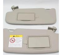 Pare-soleil gauche et droit gris avec miroir de maquillage pour Nissan Qashqai 2016, 2017, 2018, 2019, 2020, 2021, gris gauche
