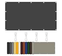 Pare-soleil imperméable et coupe-vent - 280 x 330 cm - Protection UV - Différentes tailles et couleurs - Pour jardin, camping et activités de plein air - Gris foncé