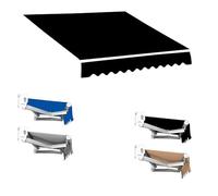 Pare-soleil imperméable et rétractable - Tissu de rechange pour auvent de terrasse - 300 x 150 cm - Protection extérieure - Résistant aux UV - Installation facile