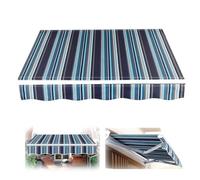 Pare-soleil imperméable rétractable pour terrasse, cour et balcon - Tissu résistant aux UV et aux intempéries - Parfait pour les espaces de vie extérieurs