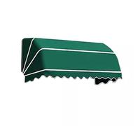 Pare-soleil incurvé, rétractable, pour terrasse, extérieur, imperméable, en polyester, pour terrasse, balcon (taille : 100 x 60 x 60 cm, couleur : vert)
