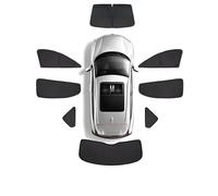 Pare-Soleil Intégral pour VW pour Sharan 7N (2011-2022) - Protection De Confidentialité pour Vitres De Voiture - Noir - Pliable Visière Pare-Brise(All Window)