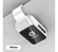 Pare-Soleil Intérieur De Voiture, Porte-Lunettes, Étui À Lunettes, Clip À Lunettes Pour Volvo Xc60, V50, V40, Xc90, S60, S40, S80l, V90, V60, Ex90, Xc40-1pc-Blanc