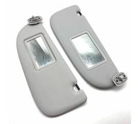 Pare-Soleil Intérieur Gris ZCera pour Peugeot 206 207 C2 1999-2008 avec Miroir Maquillage (Gauche et Droite)