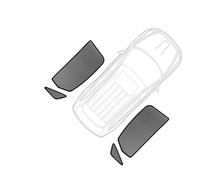 Pare-Soleil Intérieur pour Toyota RACTIS pour Verso-S XP120 2010-2017 Pare-Soleil de fenêtre Voiture Rideau magnétique Visière Filet Maille Couvresoleil Voiture(Rear Triangular)
