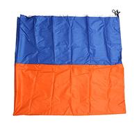 Pare-Soleil Isolant Polyvalent, Tapis de Camping de Plage imperméable et résistant au Sable pour l'extérieur (Bicolore (Bleu-Orange))