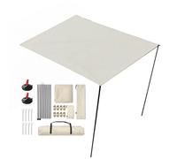Pare-soleil latéral pour camping-car - Auvent extérieur sur les barres de toit Utilisation rapide, protection contre le vent, protection UV, imperméable | Idéal pour bloquer la lumière du soleil