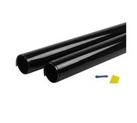 Pare Soleil Latéraux Teinte Universelle pour vitres de Voiture, 2 pièces, Noire, Amovible, pour Pare-Brise de Voiture, Bande Solaire avec grattoir à Couteaux(2PCS 0.15VLT)