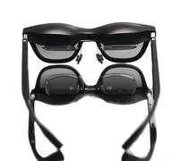 Pare-soleil léger pour lunettes intelligentes 12 x 10 cm | Matériau PC rigide, résistant aux rayures, pour un usage quotidien durable, bloque la lumière latérale, finition noire