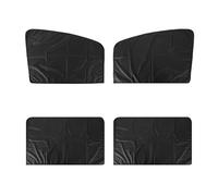 Pare-Soleil Lot De 4 Pare-soleils pour Vitres Latérales De Voiture : Isolation Thermique, Protection Contre La Lumière Et Les UV, Design Magnétique Retour(Black)