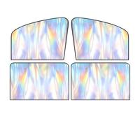 Pare-Soleil Lot De 4 Pare-soleils pour Vitres Latérales De Voiture : Isolation Thermique, Protection Contre La Lumière Et Les UV, Design Magnétique Retour(Color)