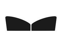 Pare-Soleil Magnétique pour Fenêtre Voiture, Protection UV, Rideaux, Visière en Maille, Film pour Fenêtre D'été Accessoires Protection UV Couverture Pare Brise Flexible(Front 2pcs)