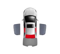 Pare-Soleil Magnétique pour Voiture pour Skoda pour Yeti 5L 2009-2017, Cadre De Pare-Brise Avant, Latéral Arrière pour Bébé Pare Soleils pour Pare-Brise(3PCS Trian Back)