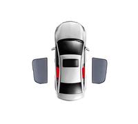 Pare-Soleil Magnétique pour Voiture pour Skoda pour Yeti 5L 2009-2017, Cadre De Pare-Brise Avant, Latéral Arrière pour Bébé Pare Soleils pour Pare-Brise(2PCS Rear)