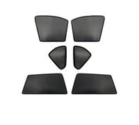 Pare-Soleil Magnétiques pour Vitres De Voiture, Protection Solaire Latérale pour L'intimité des Passagers, Été Protection UV Couverture Pare Brise Flexible(Whole Set 6PCS)