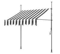 Pare-soleil manuel rétractable en aluminium - 2 x 1,2 m - 2,5 x 1,2 m - 3 x 1,2 m - Étanche - Protection UV - Pour terrasse et terrasse