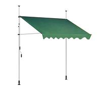 Pare-soleil manuel rétractable pour balcon, hauteur réglable, bras pliable, couverture résistante aux intempéries, installation facile, parfait pour un usage domestique