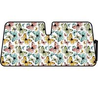 Pare-soleil papillon pare-soleil thermique 68x147 cm double bulle ventouses