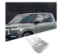 Pare-Soleil Parapluie Pare-soleil Pare-brise Avant Voiture Couverture Protection Anti-rayons Pour Fenêtre Feuille D'aluminium Pour RIVIAN Pour R1T 2022 PareSoleil intérieur(Style 1)