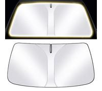 Pare Soleil Parapluie pour Voiture pour Lexus NX II, Couverture Pare-Brise Voiture, Pare-Soleils Avant, Protège Pare Brise Soleil,B/White