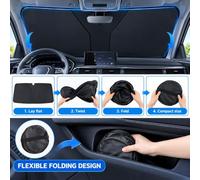 Pare-Soleil Pare-Brise Avant pour Volkswagen Golf Mk8.5 2024+ | Écran Solaire Pliable et Réfléchissant, Protection Anti-UV et Chaleur, Accessoire Voiture Léger