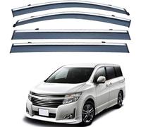 Pare-Soleil Pare-Pluie pour Nissan Elgrand MK3-E52 2010-2023,Visière de fenêtre de Voiture Protection Contre Les intempéries Accessoires