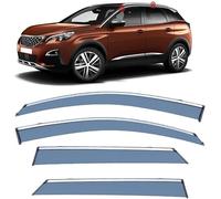 Pare-Soleil Pare-Pluie pour Peugeot 3008 Long Shaft MK2-P84 2017,Visière de fenêtre de Voiture Protection Contre Les intempéries Accessoires