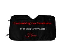 Pare - Soleil Personnalisé de Voiture, Personnaliser Les Images, Pare Soleil Voiture Pare Brise Avant, Auto Anti-UV Pratique et Pliable Universel pour la Plupart des Voitures Parapluie de Parebrise