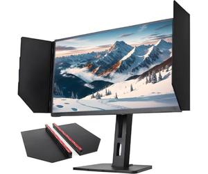 Pare-soleil pliable anti-reflet pour écrans de 24 à 27", angle de 180° réglable, panneau latéral, accessoires d'ordinateur de bureau (1 ensemble)